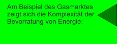 Am Beispiel des Gasmarktes zeigt sich die Komplexität der Bevorratung von Energie: